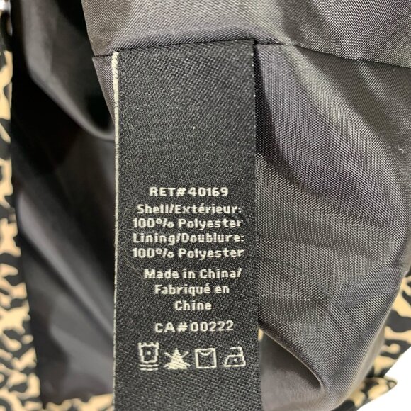 animal print beige and black blazer single breast peak lapel SZ 8 Jessica - Picture 14 of 16